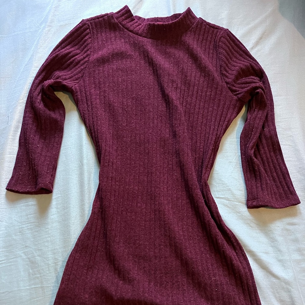 Vivace Mulberry colored mini dress.